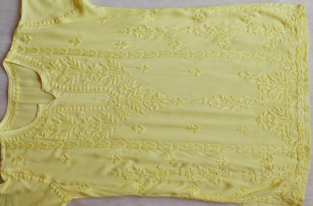 Mehreen Lemon Yellow Modal short top