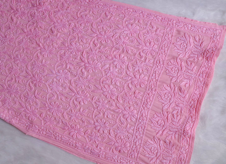 Mehr Baby Pink Long Viscose Strappy Kurta