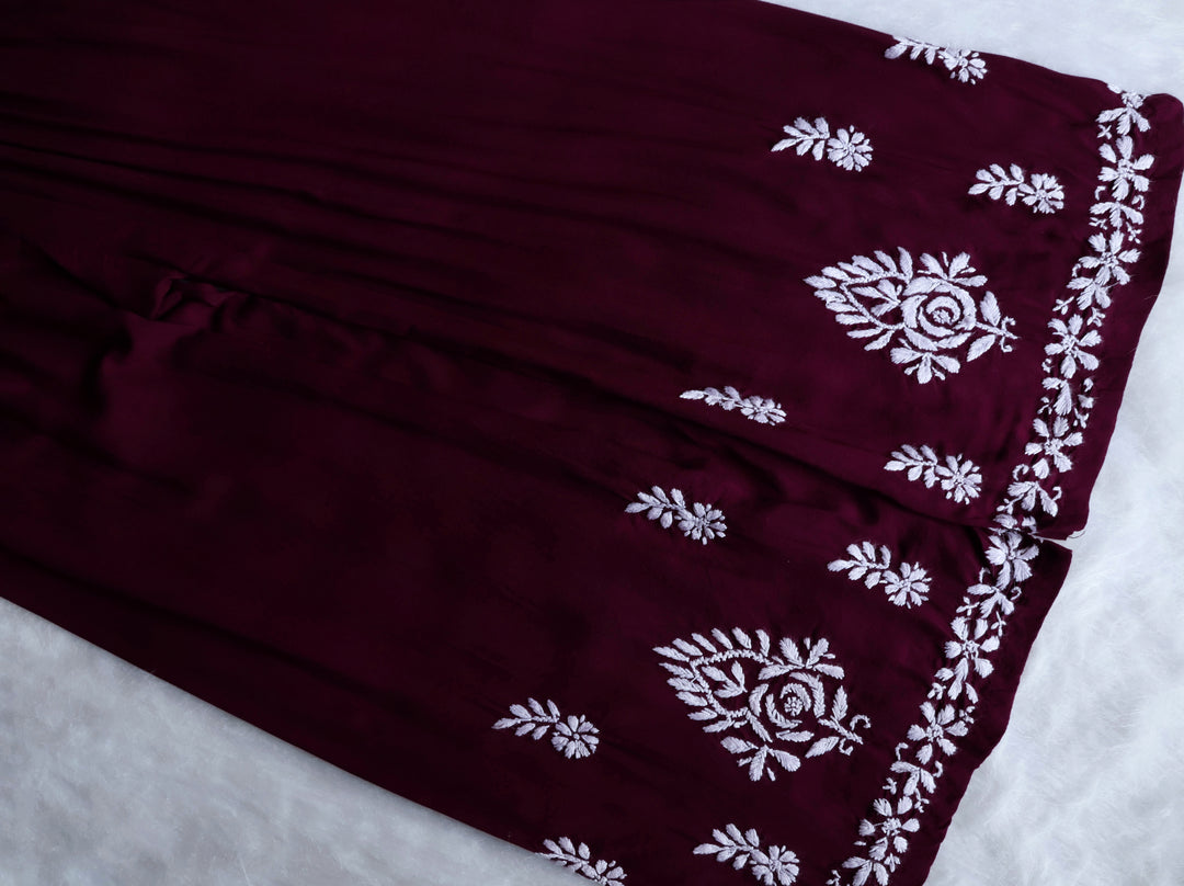 Mahnoor Deep Plum Pure Modal set