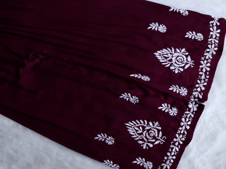 Mahnoor Deep Plum Pure Modal set