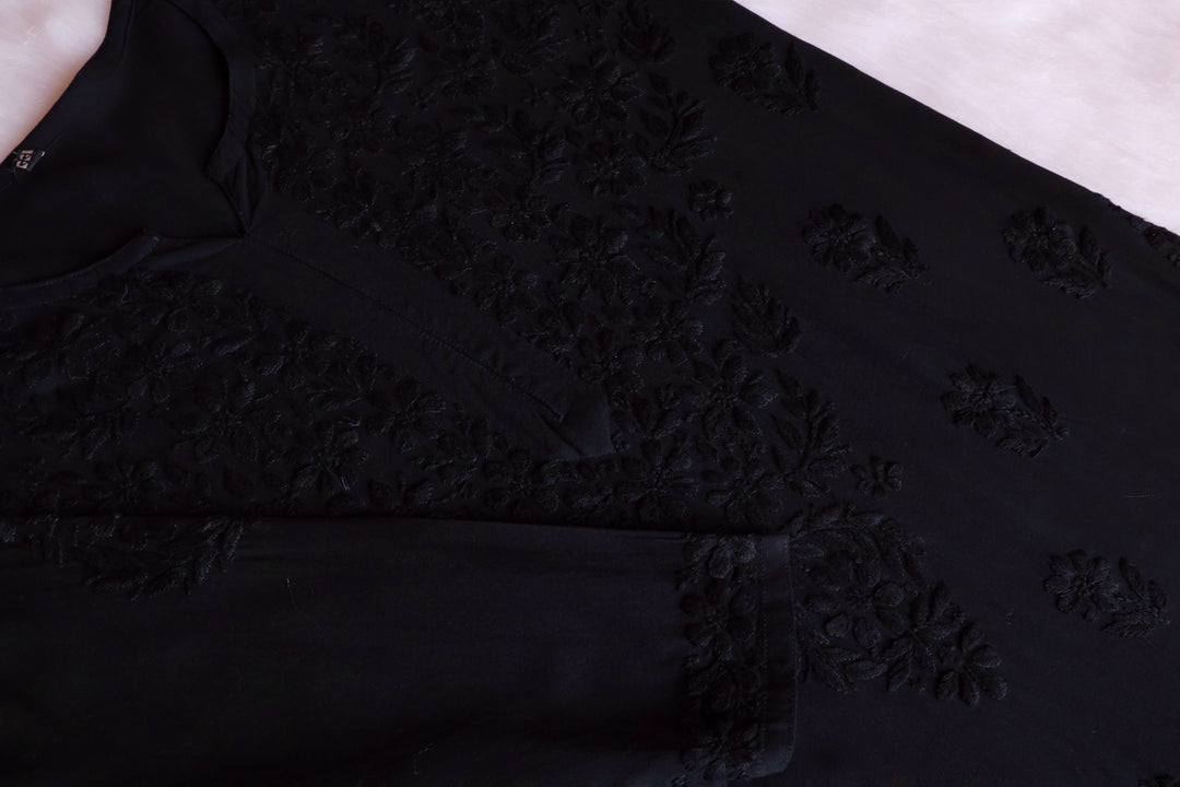 Iqra Black 2 piece Rayon set