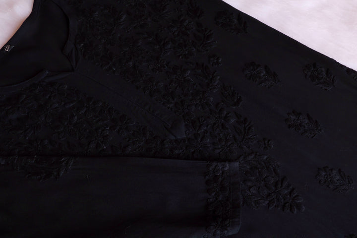 Iqra Black 2 piece Rayon set