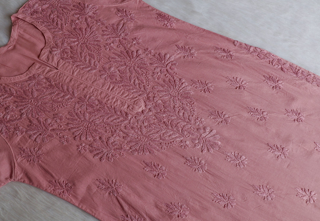 Anah Rose Brown Pure Cotton Kurta