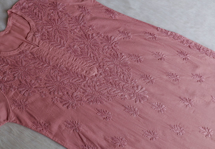 Anah Rose Brown Pure Cotton Kurta