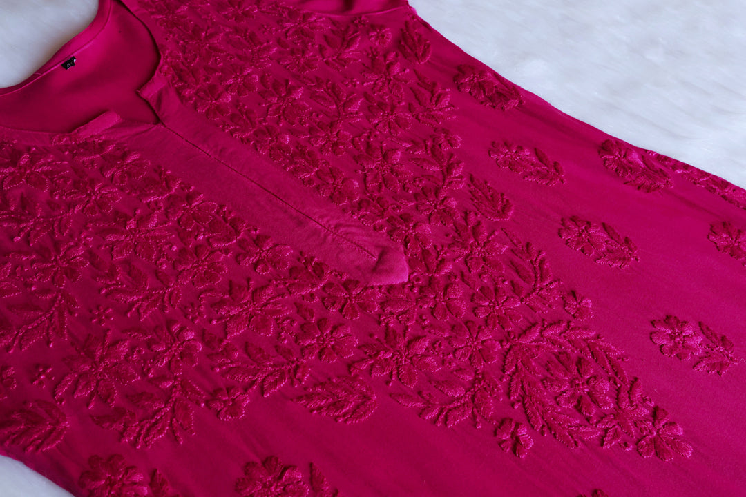 Iqra Deep Pink 2 piece Rayon set