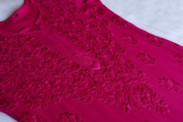 Iqra Deep Pink 2 piece Rayon set