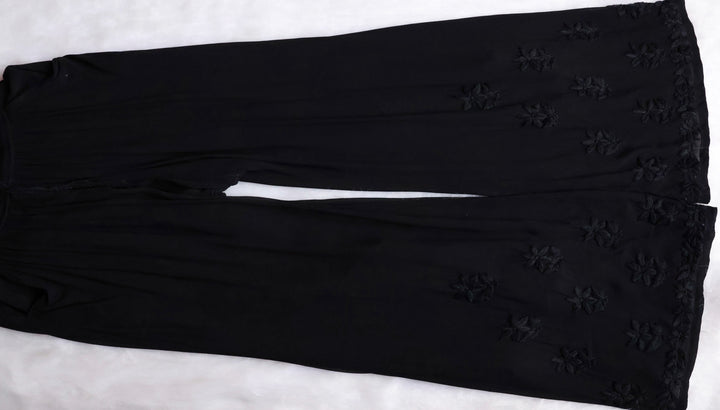 Zimra Black Viscose Sleeveless Set