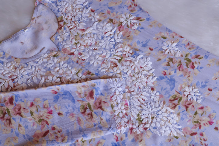 Maryam Lavender Long Modal Kurta