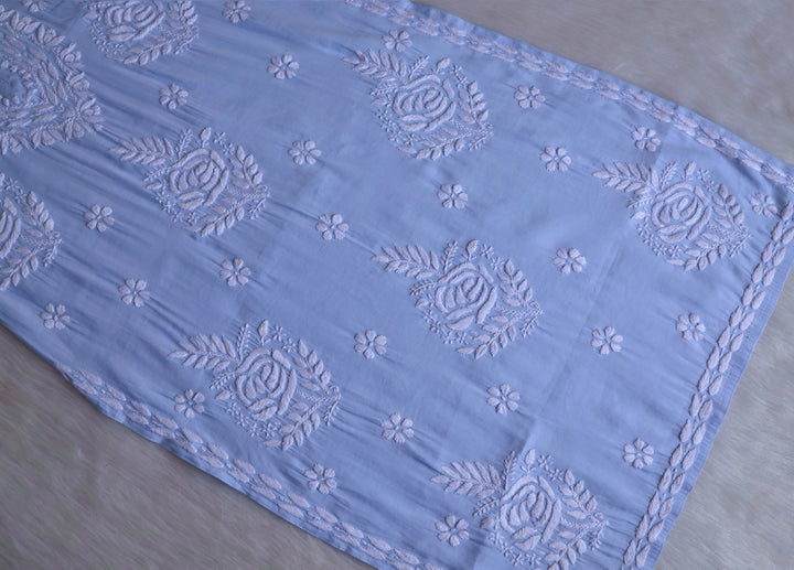 Anaisha Ice Blue Silk Crepe Kurta set