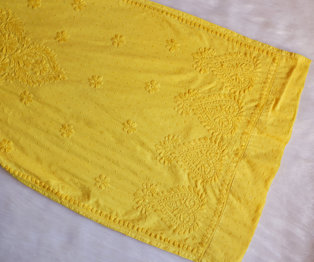 Nazakat Yellow Cotton Kurta set