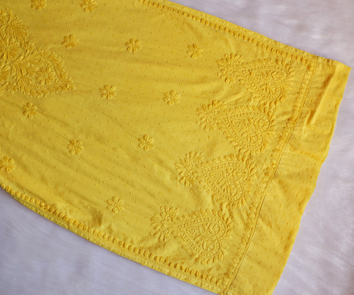 Nazakat Yellow Cotton Kurta set