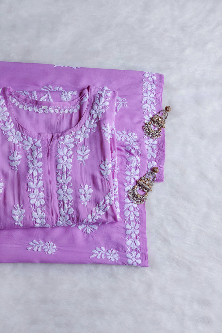 Mahnoor Lavender Pure Modal set