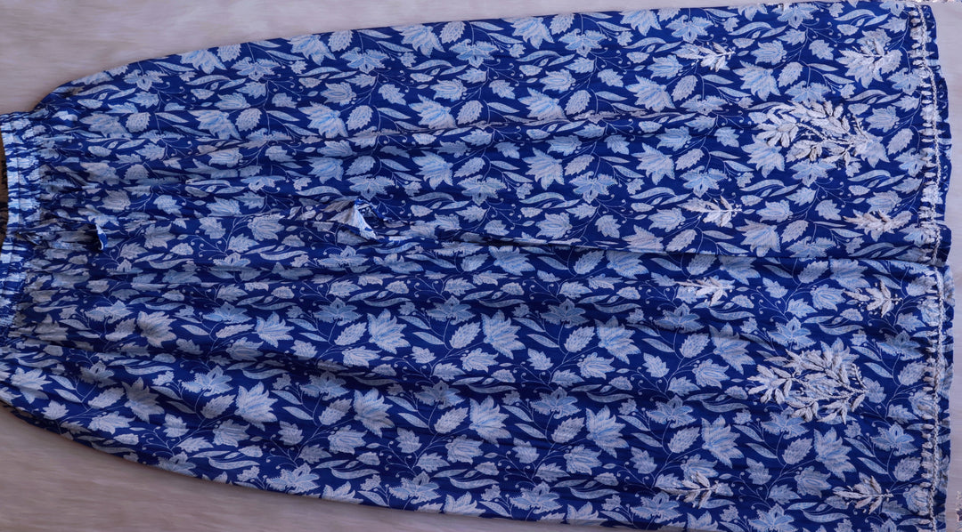 Haala Royal Blue Pure Mulmul set