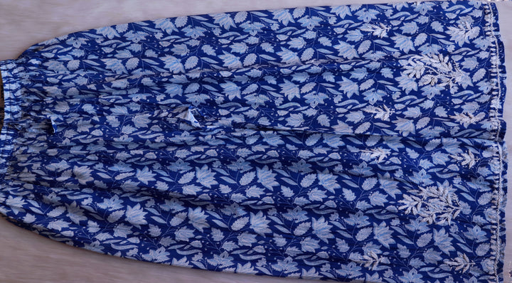 Haala Royal Blue Pure Mulmul set