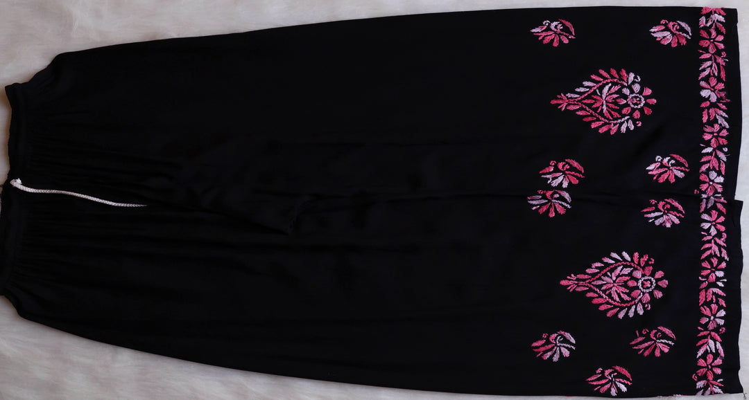 Noora Black & Pink Rayon Kurta Pant set
