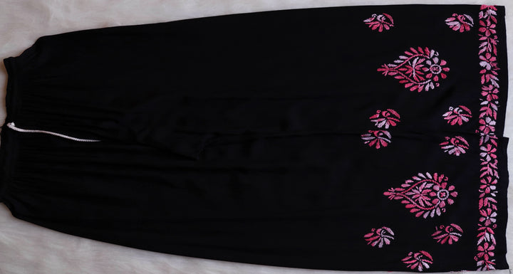 Noora Black & Pink Rayon Kurta Pant set