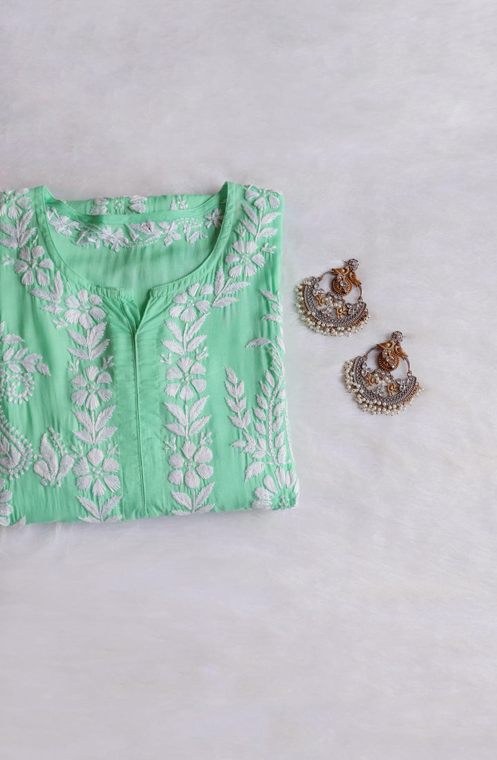 Lily Pastel Green Long Modal Kurta