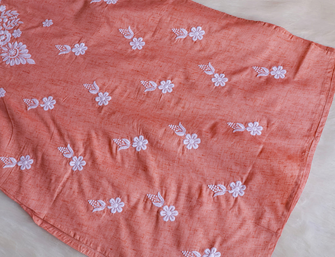 Taraa Rose Brown Cotton Kurta