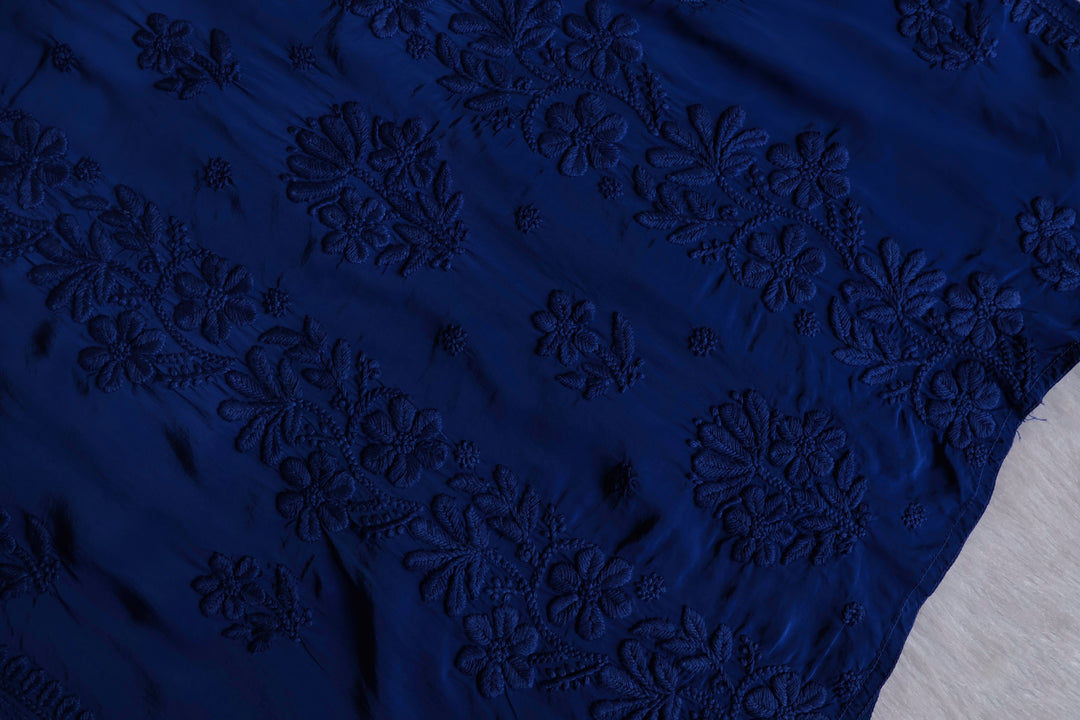 Haya Royal Blue Pure Crepe Kurta