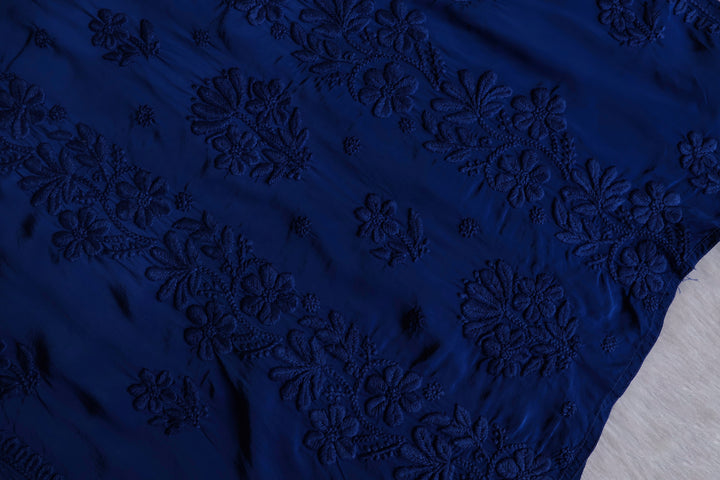 Haya Royal Blue Pure Crepe Kurta