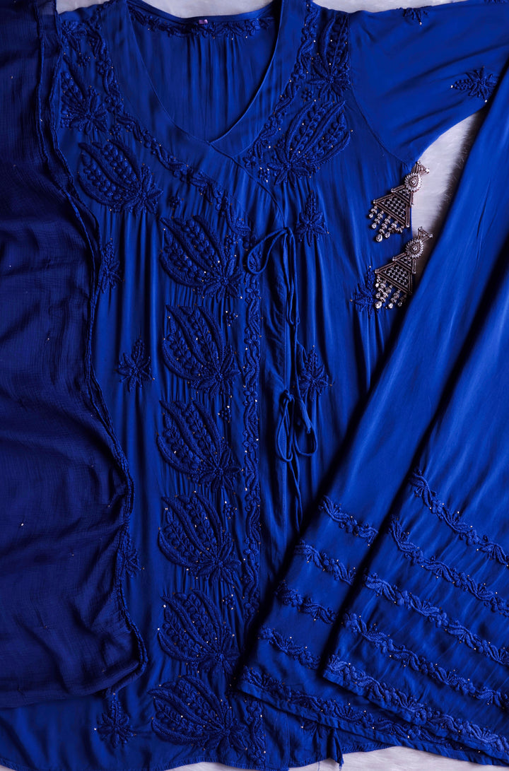 Hayaa Royal Blue Pure Modal 3 Piece Set