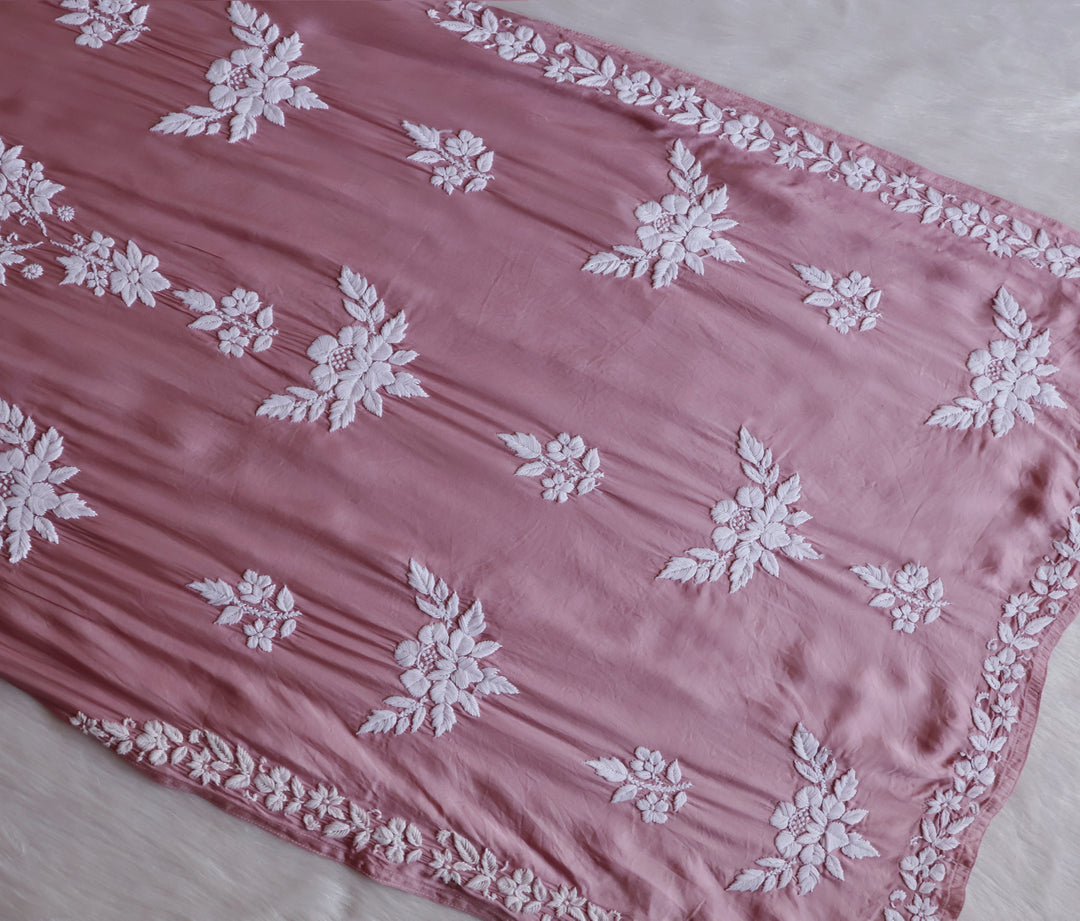 Mahnoor Rosewood Modal Silk Kurta Set