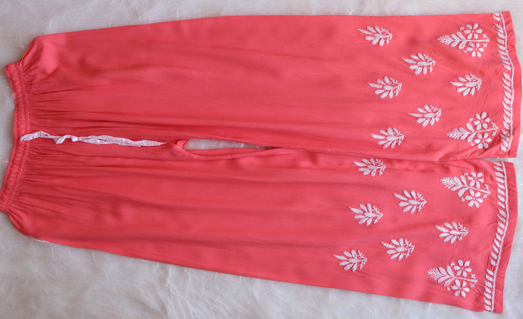 Zainab Rose Pink Rayon Kurta Pant set