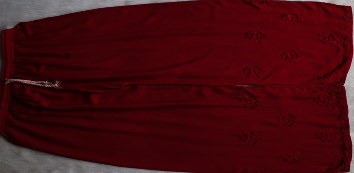 Amirah Maroon 2 piece Rayon set