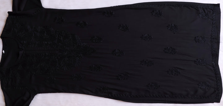 Ayra Black Long Rayon kurta