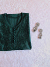 Aayat Deep Green Cotton Kurta