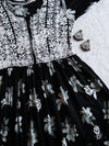 Aayat Black Floral Mulmul Dress