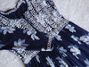Aayat Navy Blue Floral Mulmul Dress