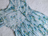 Ishra Blue Floral Mulmul Angarakha Frock