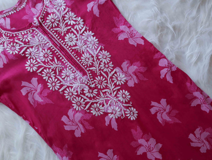 Aayat Rani Floral Long MulMul kurta