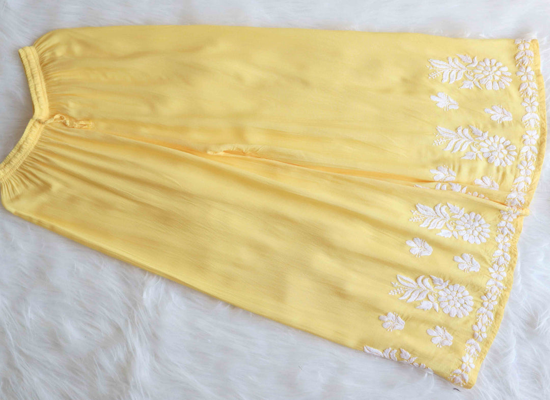 Haya Pastel Yellow Rayon Kurta Pant set