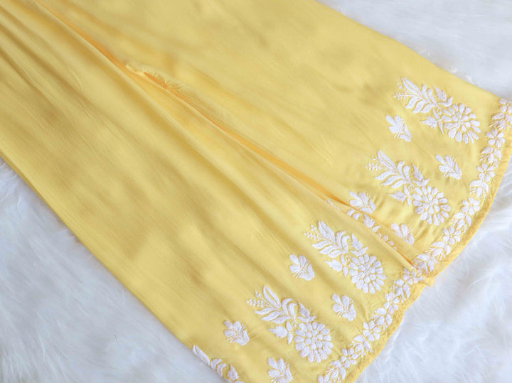 Haya Pastel Yellow Rayon Kurta Pant set