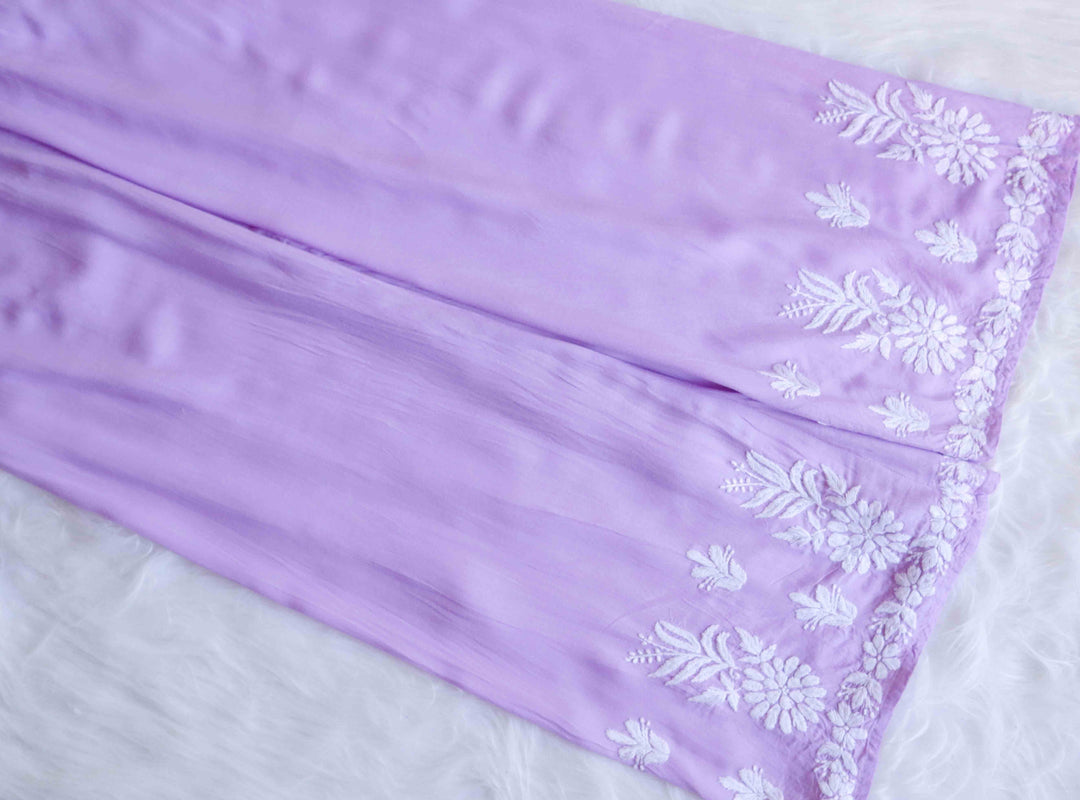 Haya Lavender Rayon Kurta Pant set