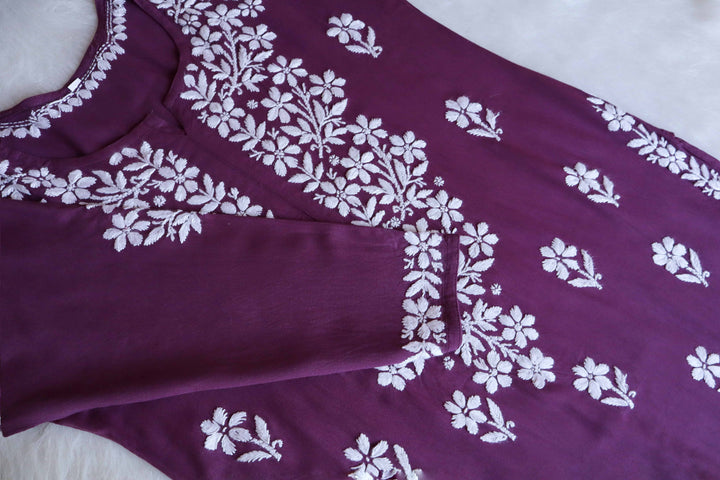 Amaara Dusty Purple Rayon Kurta Pant set