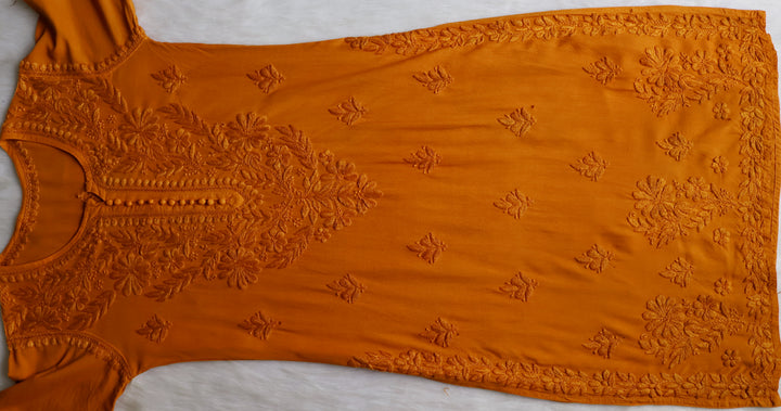 Enaara Mustard Potli Button Rayon set
