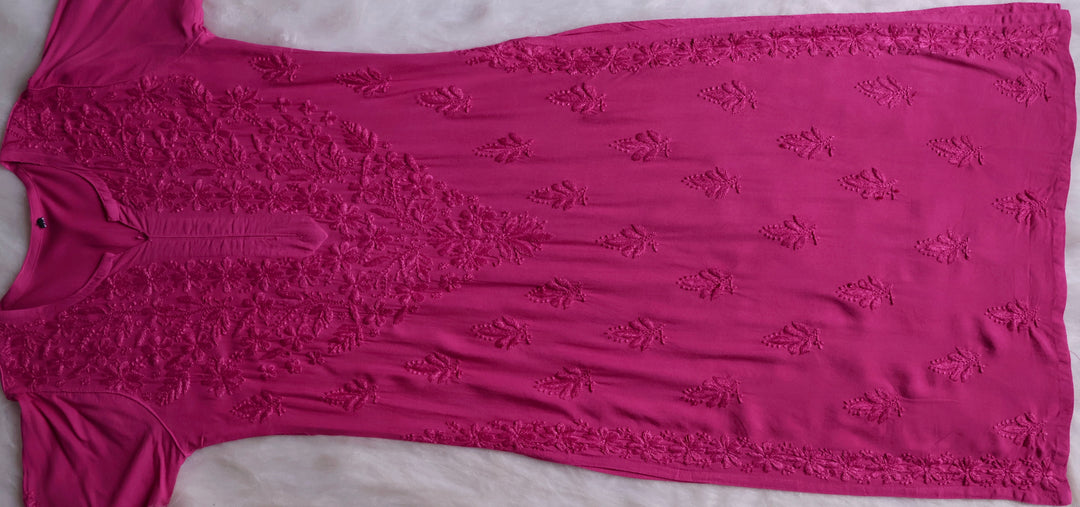 Nazakat Mauve Pink 2 piece Rayon set