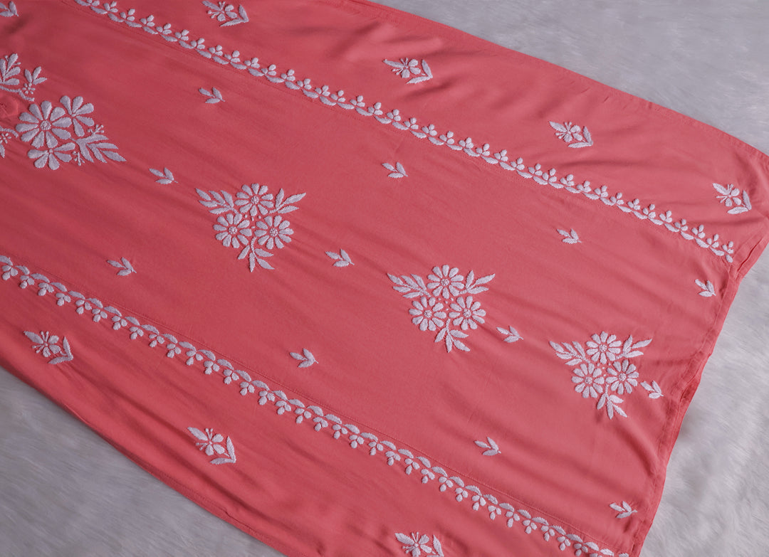 Zainab Rose Pink Long Rayon kurta