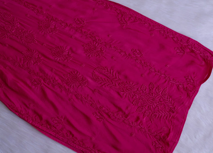 Haania Deep Pink Pure Muslin  Kurta