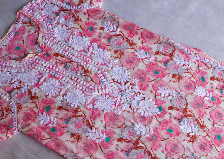 Noor Baby Pink Pure Mulmul set