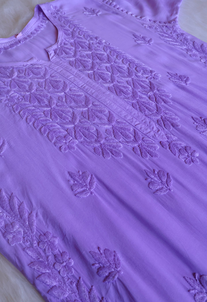 Duaa Lavender Modal Ombre Kurta Pant set