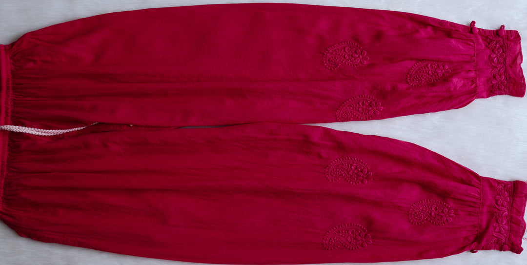 Zamda Afghani Deep Pink Pure Modal Set