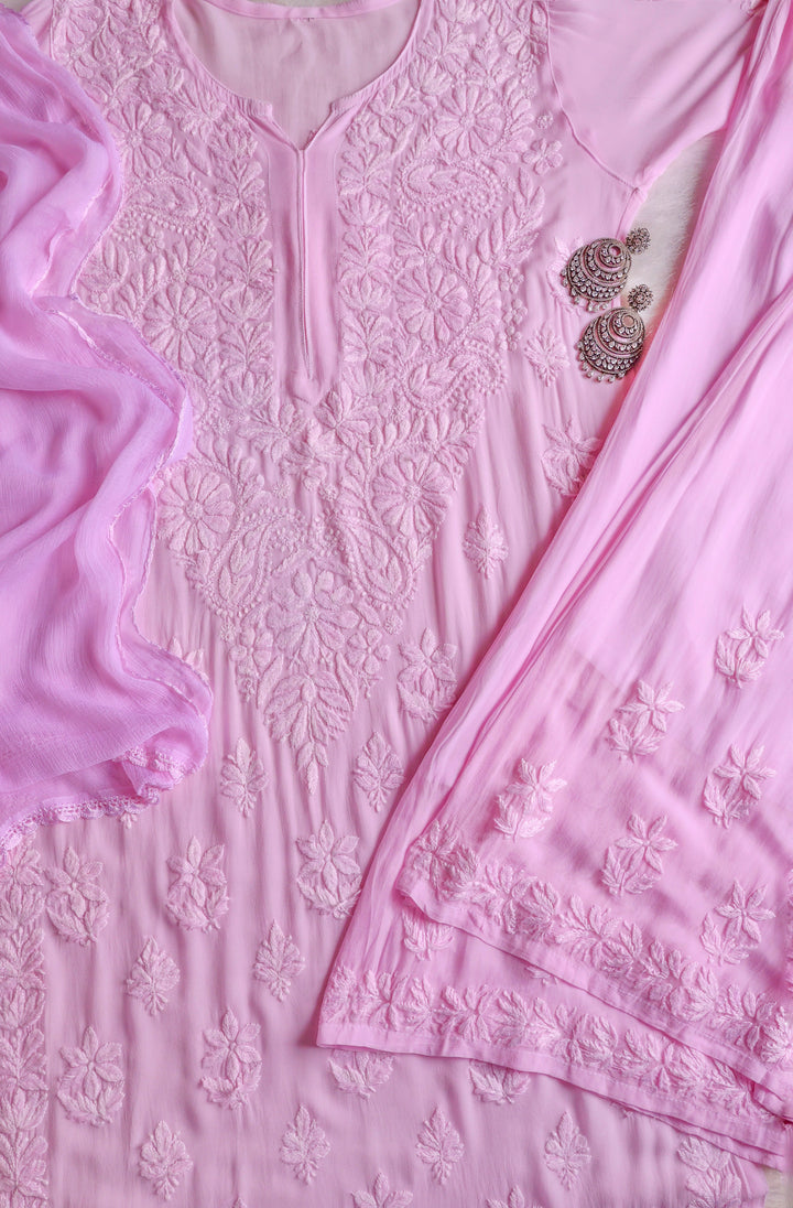 Zimra Baby Pink Viscose 3 Piece Set