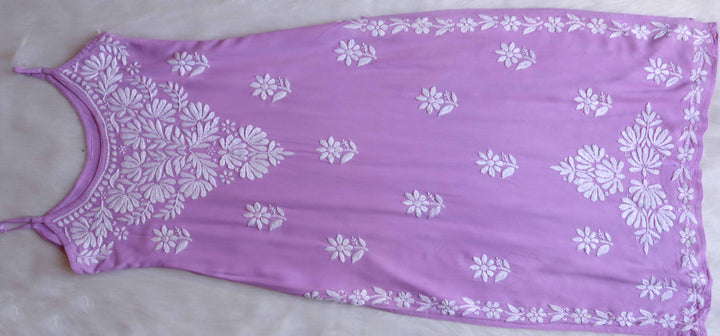 Mirha Lavender Sleeveless Rayon Kurta