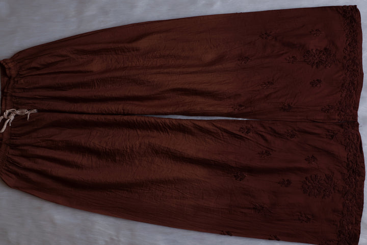 Jannat Chocolate Brown Pure Chanderi set