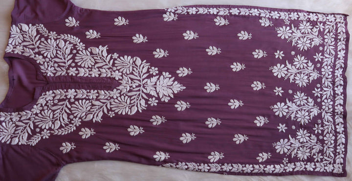 Ferisha Dusty Purple Long Modal Kurta