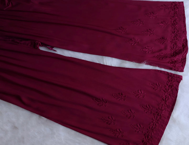 Nazakat Plum 2 piece Rayon set